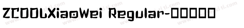 ZC00LXiaoWei Regular字体转换